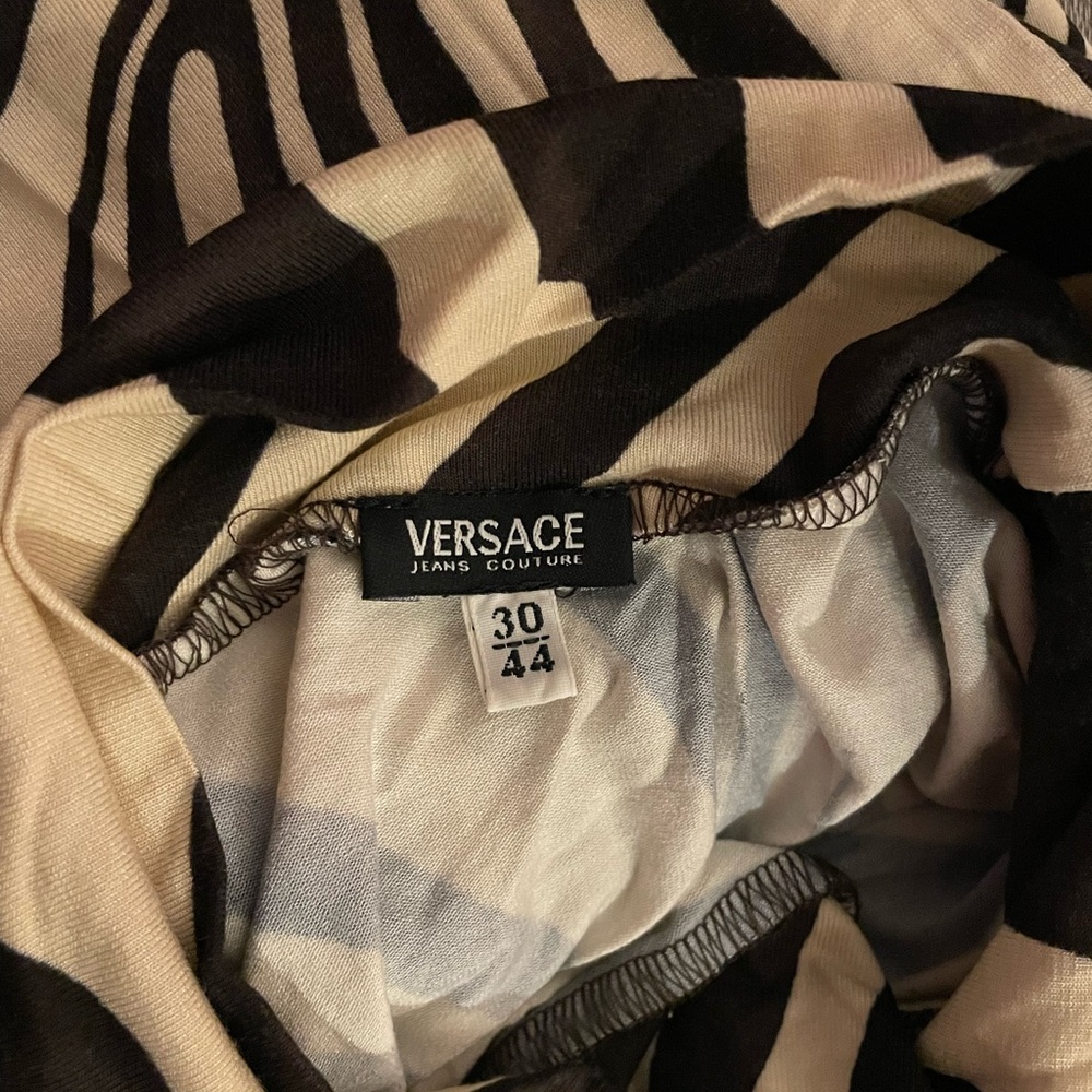 Versace Jeans Couture Black and Cream Dress - Picture 7 of 7